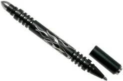 Rick Hinderer Investigator Pen Flames Stainless Steel, Stonewash DLC, Tactical Pen -Best Outdoor Equipment HRK INVP FL SSDLC 02 rick hinderer knives