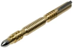 Rick Hinderer Spiral Investigator Pen Brass, Tactical Pen -Best Outdoor Equipment HRK INVP SPR BR 03 rick hinderer investigator pen