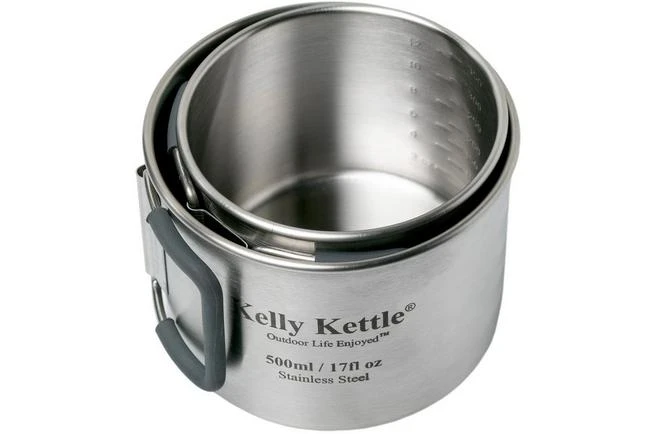 Kelly Kettle Cups 350 And 500 Ml Stainless 50040 4 Kelly Kettle Cups 350 And 500 Ml Stainless 50040 - Image 2