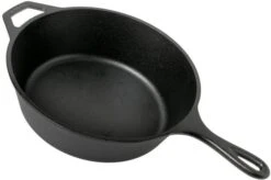 Lodge Cast Iron Deep Skillet Deep Frying Pan L8DSK3, Contents Approx. 3 L