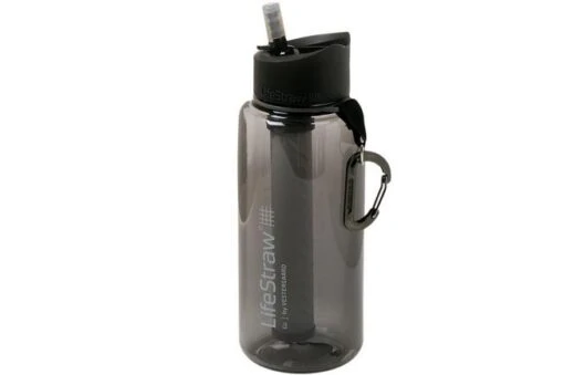LifeStraw Go 2-stage Water Bottle With Filter 1 Litre, Grey -Best Outdoor Equipment LWGO2 1L GY 01 lifestraw