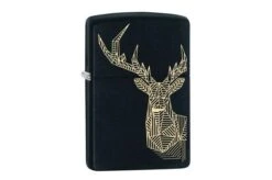 Zippo Stag Design 218-064741, Black Matte, Lighter
