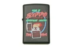 Zippo Black Matte Neon Zippo 48455-000002, Lighter