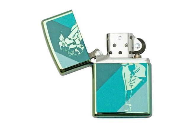Zippo High Polish Teal 48457-000002, Lighter 4 Zippo High Polish Teal 48457-000002, Lighter - Image 2